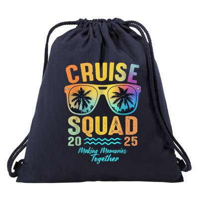 Cruise Squad 2025 Family Cruise Vacation Trip Group Matching Drawstring Bag