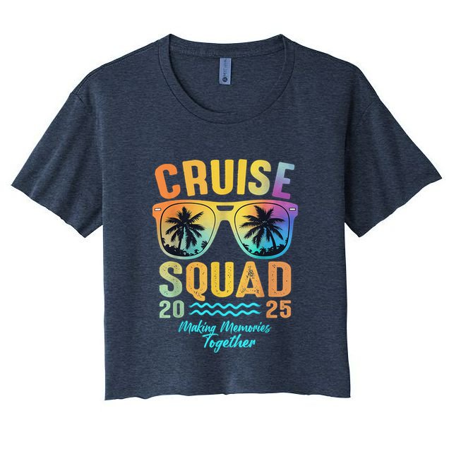 Cruise Squad 2025 Family Cruise Vacation Trip Group Matching Crop Top