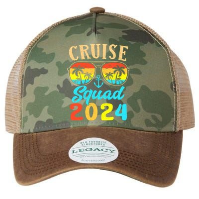 Cruise Squad 2024 Family Friends Vacation Cruising Ship Trip Legacy Tie Dye Trucker Hat