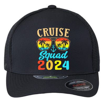 Cruise Squad 2024 Family Friends Vacation Cruising Ship Trip Flexfit Unipanel Trucker Cap