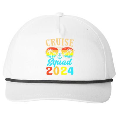 Cruise Squad 2024 Family Friends Vacation Cruising Ship Trip Snapback Five-Panel Rope Hat