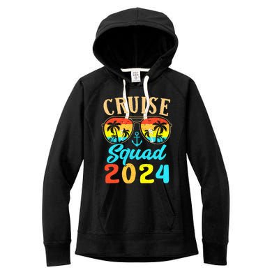 Cruise Squad 2024 Family Friends Vacation Cruising Ship Trip Women's Fleece Hoodie