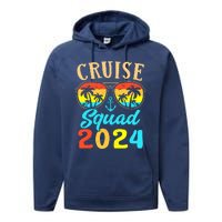 Cruise Squad 2024 Family Friends Vacation Cruising Ship Trip Performance Fleece Hoodie