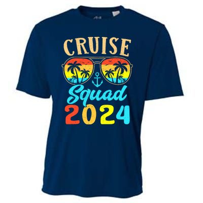 Cruise Squad 2024 Family Friends Vacation Cruising Ship Trip Cooling Performance Crew T-Shirt