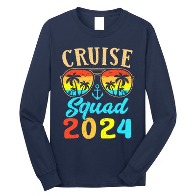 Cruise Squad 2024 Family Friends Vacation Cruising Ship Trip Long Sleeve Shirt