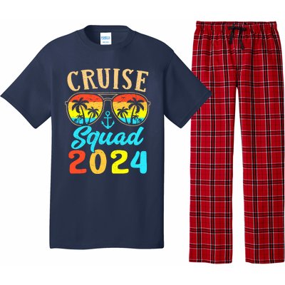 Cruise Squad 2024 Family Friends Vacation Cruising Ship Trip Pajama Set