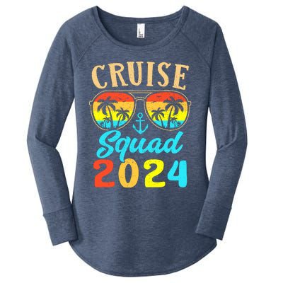 Cruise Squad 2024 Family Friends Vacation Cruising Ship Trip Women's Perfect Tri Tunic Long Sleeve Shirt