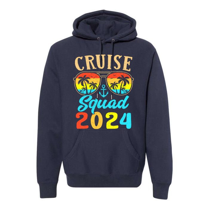 Cruise Squad 2024 Family Friends Vacation Cruising Ship Trip Premium Hoodie