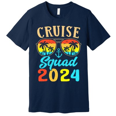 Cruise Squad 2024 Family Friends Vacation Cruising Ship Trip Premium T-Shirt