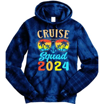 Cruise Squad 2024 Family Friends Vacation Cruising Ship Trip Tie Dye Hoodie