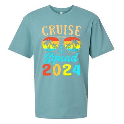 Cruise Squad 2024 Family Friends Vacation Cruising Ship Trip Sueded Cloud Jersey T-Shirt