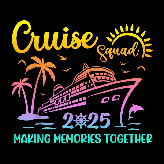 Cruise Squad 2025 Family Friends Vacation Matching Group Impact Tech Backpack