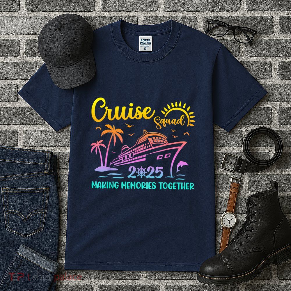 Cruise Squad 2025 Family Friends Vacation Matching Group Tall T-Shirt