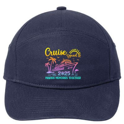 Cruise Squad 2025 Family Friends Vacation Matching Group 7-Panel Snapback Hat