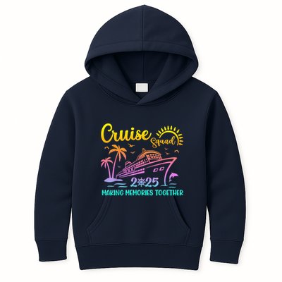 Cruise Squad 2025 Family Friends Vacation Matching Group Kids Hoodie