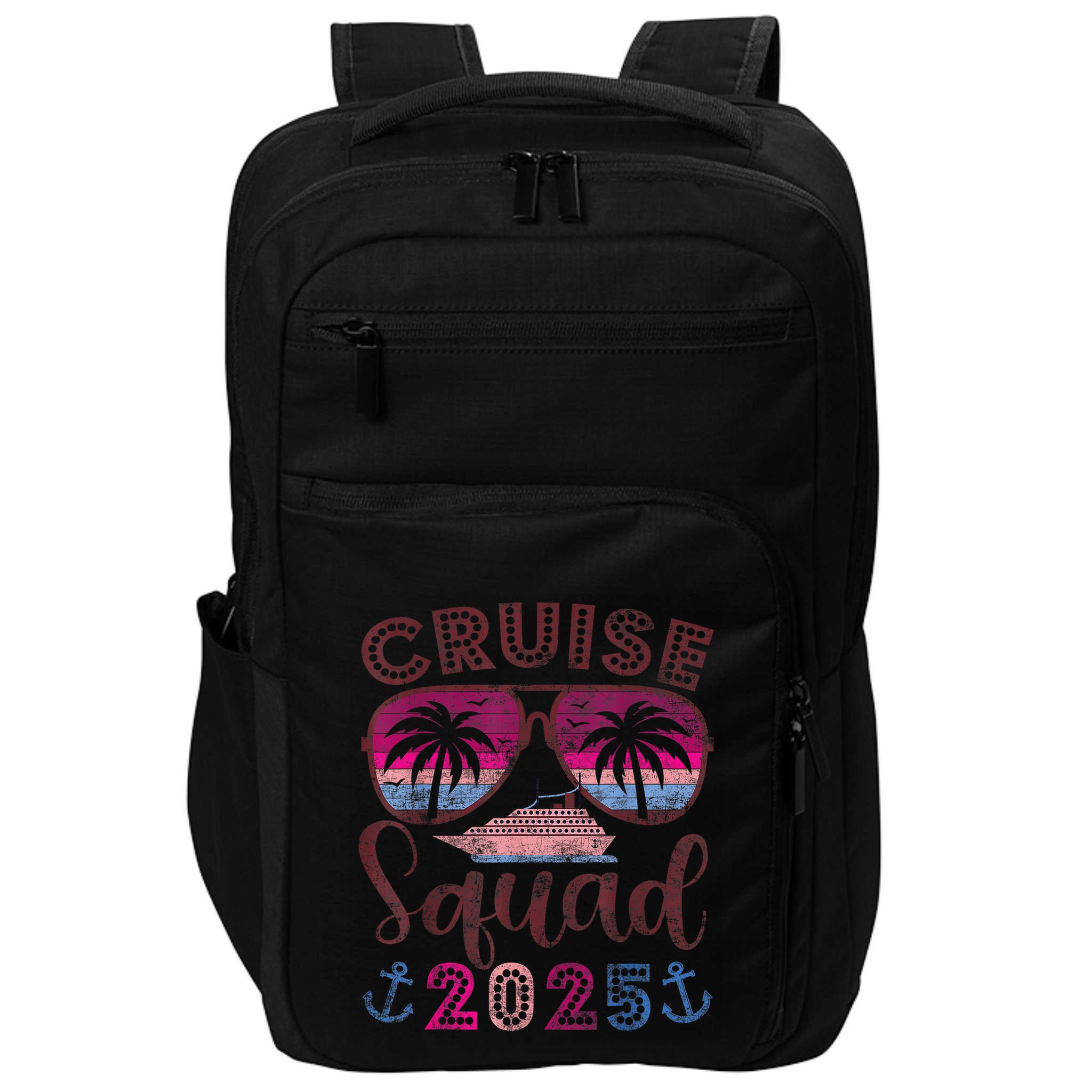Cruise Squad 2025 Family Friends Vacation Matching Group Impact Tech Backpack