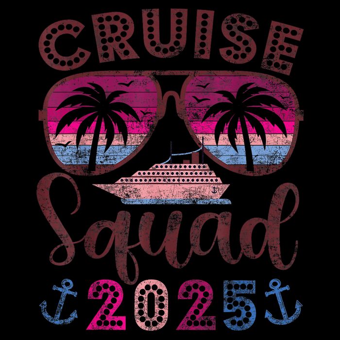 Cruise Squad 2025 Family Friends Vacation Matching Group Impact Tech Backpack