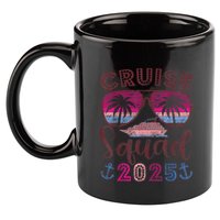 Cruise Squad 2025 Family Friends Vacation Matching Group 11oz C Handle Ceramic Mug