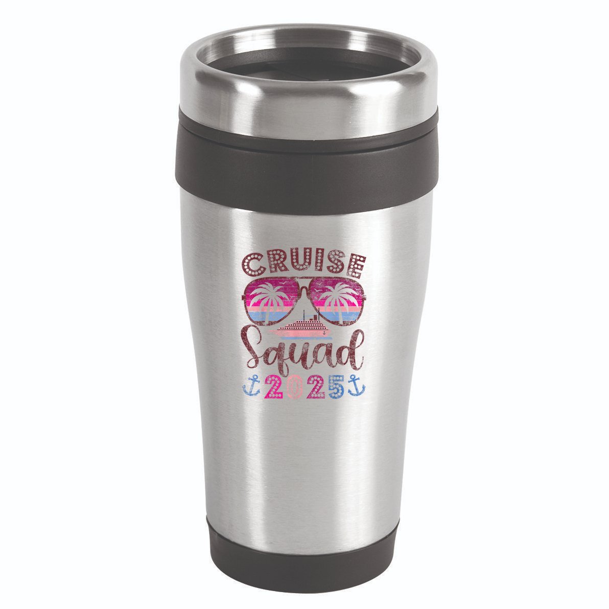Cruise Squad 2025 Family Friends Vacation Matching Group 16oz Travel Tumbler