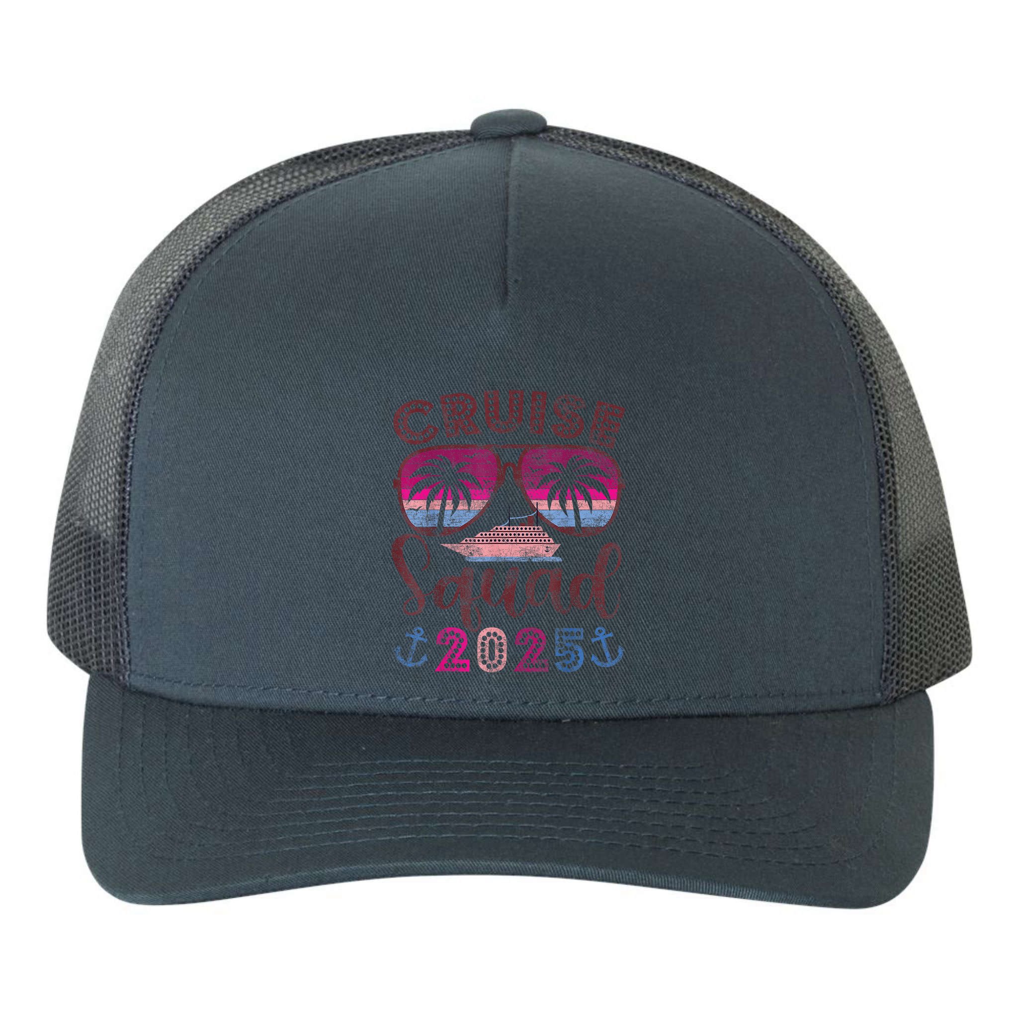 Cruise Squad 2025 Family Friends Vacation Matching Group Yupoong Adult 5-Panel Trucker Hat
