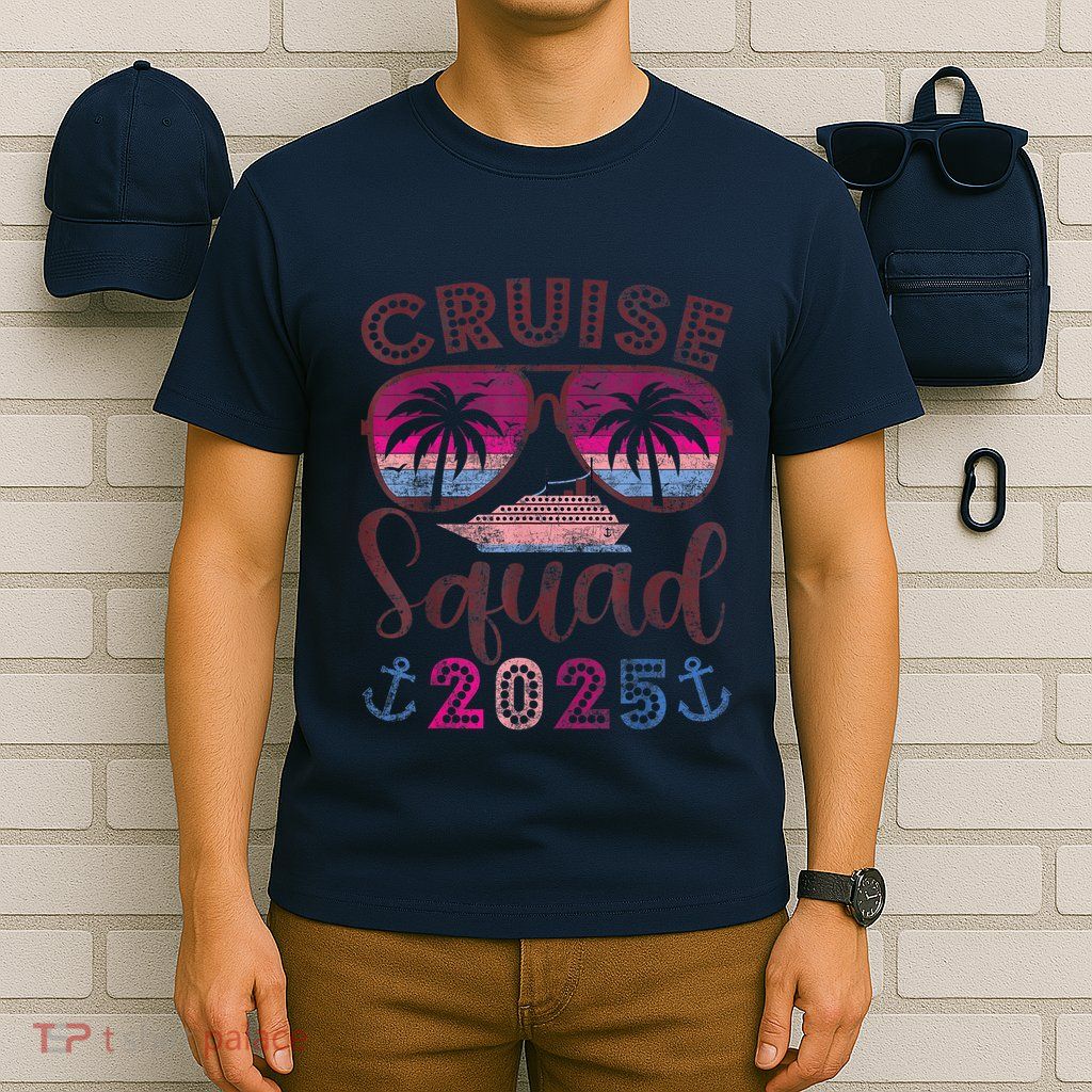 Cruise Squad 2025 Family Friends Vacation Matching Group T-Shirt