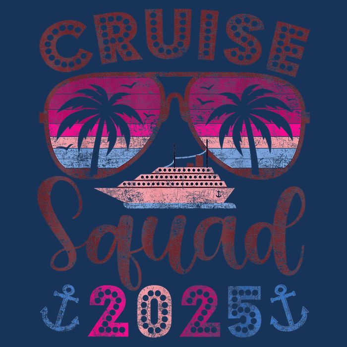 Cruise Squad 2025 Family Friends Vacation Matching Group V-Neck T-Shirt