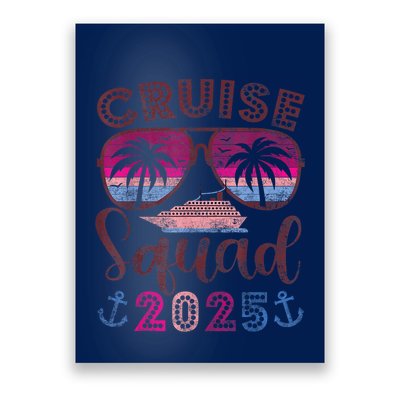 Cruise Squad 2025 Family Friends Vacation Matching Group Poster