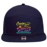 Cruise Squad 2025 Family Friends Vacation Matching Group 7 Panel Mesh Trucker Snapback Hat