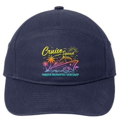 Cruise Squad 2025 Family Friends Vacation Matching Group 7-Panel Snapback Hat
