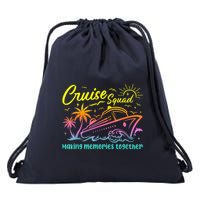 Cruise Squad 2025 Family Friends Vacation Matching Group Drawstring Bag