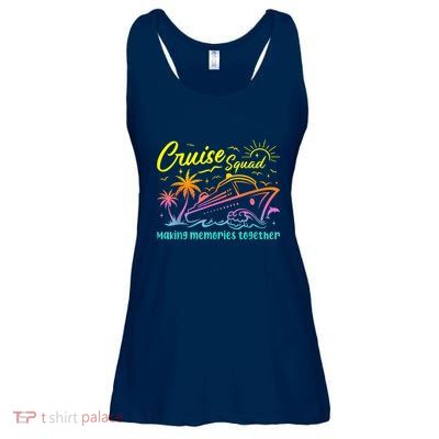 Cruise Squad 2025 Family Friends Vacation Matching Group Ladies Essential Flowy Tank
