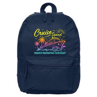 Cruise Squad 2025 Family Friends Vacation Matching Group 16 in Basic Backpack