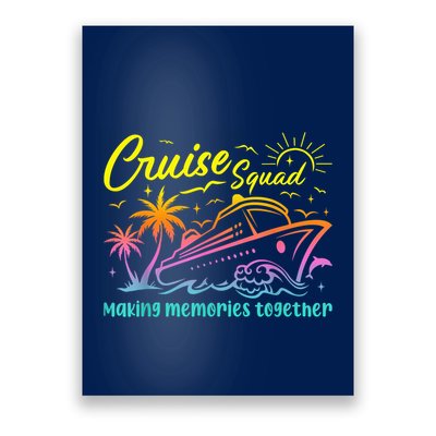 Cruise Squad 2025 Family Friends Vacation Matching Group Poster