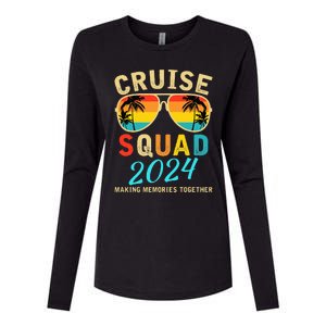 Cruise Squad 2024 Summer Vacation Matching Family Group Womens Cotton Relaxed Long Sleeve T-Shirt