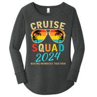 Cruise Squad 2024 Summer Vacation Matching Family Group Women's Perfect Tri Tunic Long Sleeve Shirt