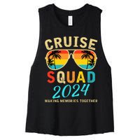 Cruise Squad 2024 Summer Vacation Matching Family Group Women's Racerback Cropped Tank