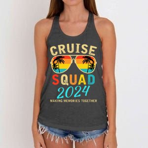 Cruise Squad 2024 Summer Vacation Matching Family Group Women's Knotted Racerback Tank