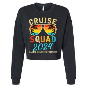 Cruise Squad 2024 Summer Vacation Matching Family Group Cropped Pullover Crew