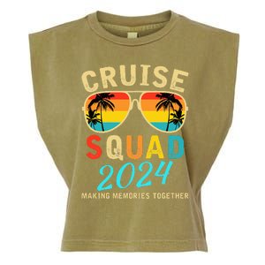 Cruise Squad 2024 Summer Vacation Matching Family Group Garment-Dyed Women's Muscle Tee