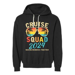 Cruise Squad 2024 Summer Vacation Matching Family Group Garment-Dyed Fleece Hoodie