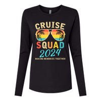 Cruise Squad 2024 Summer Vacation Matching Family Group Womens Cotton Relaxed Long Sleeve T-Shirt