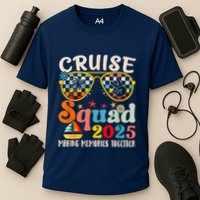 Cruise Squad 2025 Family Group Matching Summer Vacation Cooling Performance Crew T-Shirt