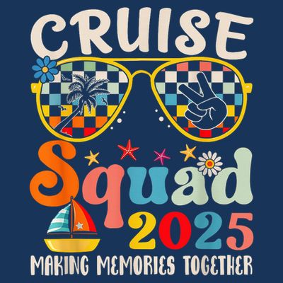 Cruise Squad 2025 Family Group Matching Summer Vacation T-Shirt