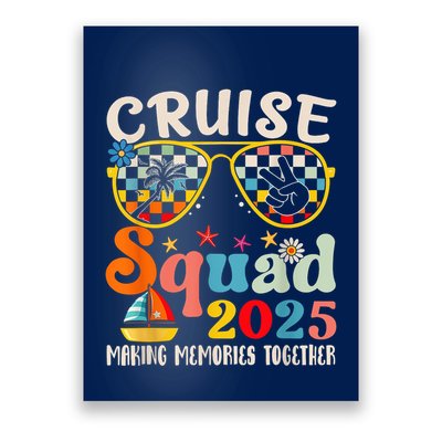 Cruise Squad 2025 Family Group Matching Summer Vacation Poster