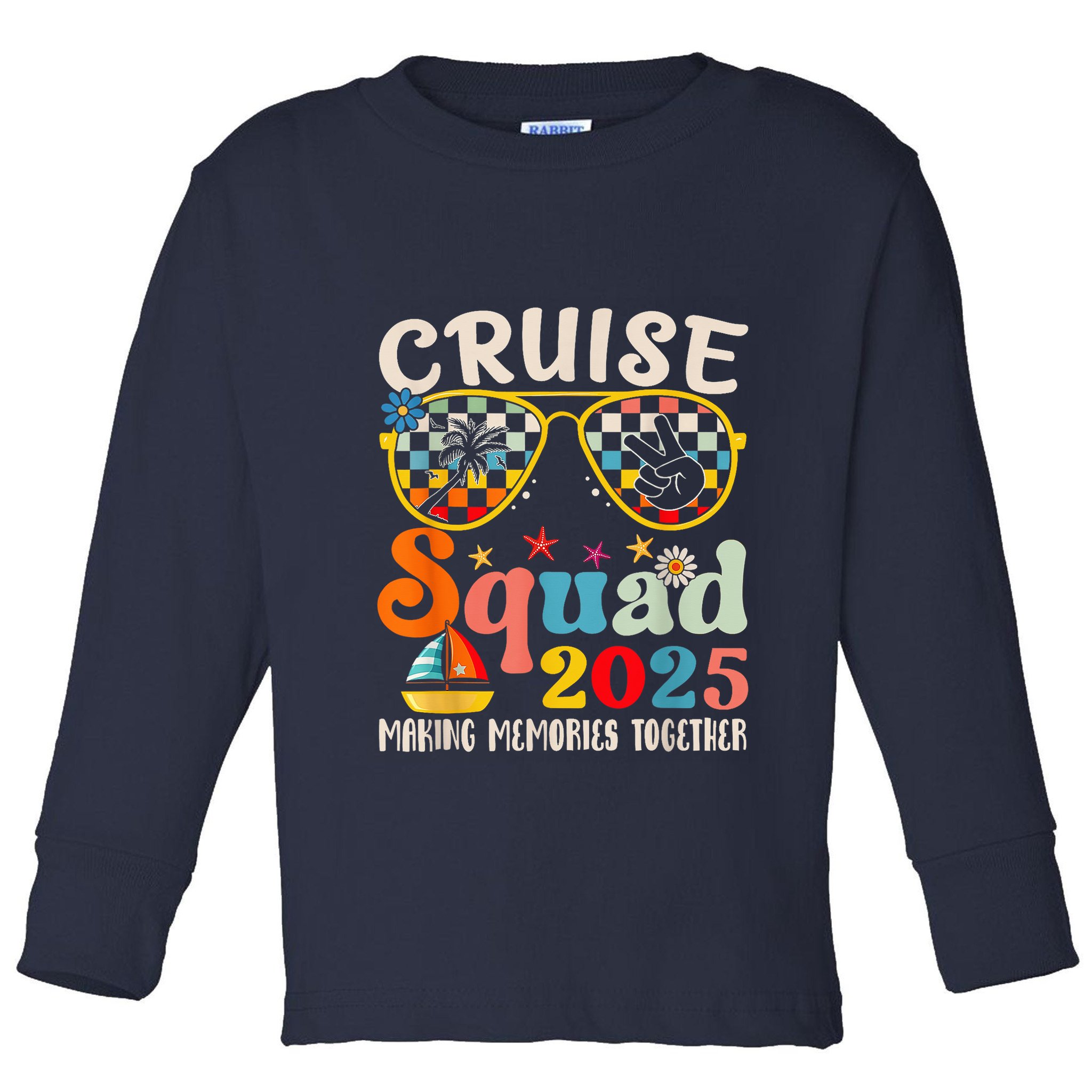 Cruise Squad 2025 Family Group Matching Summer Vacation Toddler Long Sleeve Shirt