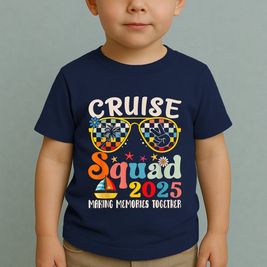 Cruise Squad 2025 Family Group Matching Summer Vacation Toddler T-Shirt