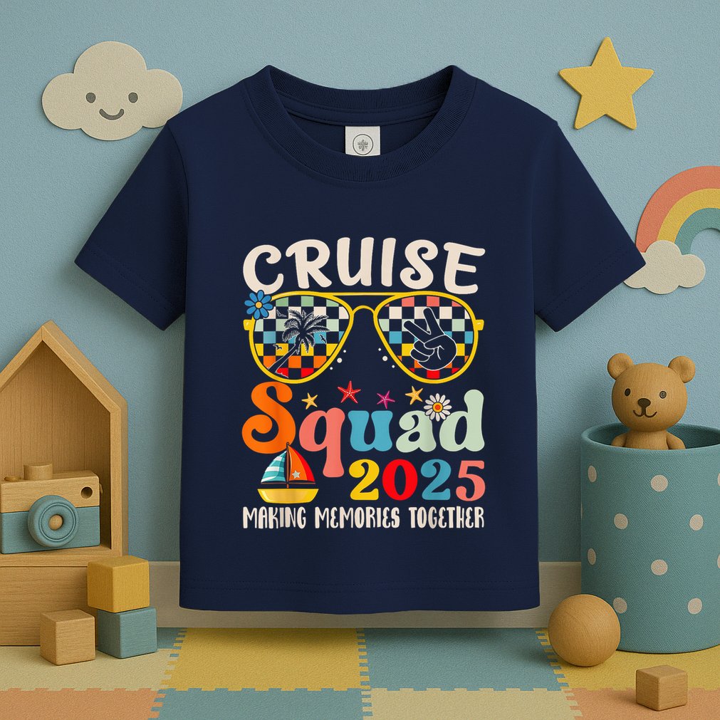 Cruise Squad 2025 Family Group Matching Summer Vacation Toddler T-Shirt