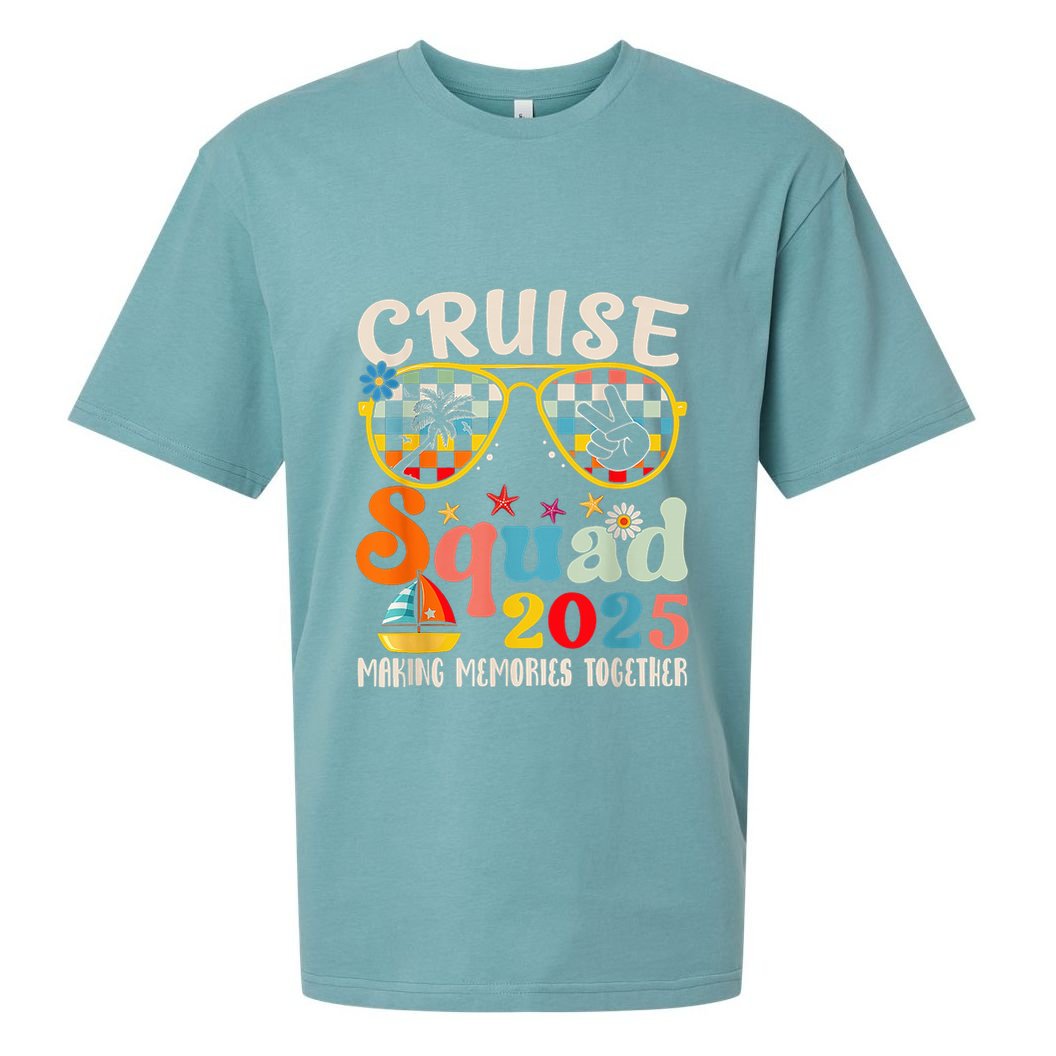 Cruise Squad 2025 Family Group Matching Summer Vacation Sueded Cloud Jersey T-Shirt
