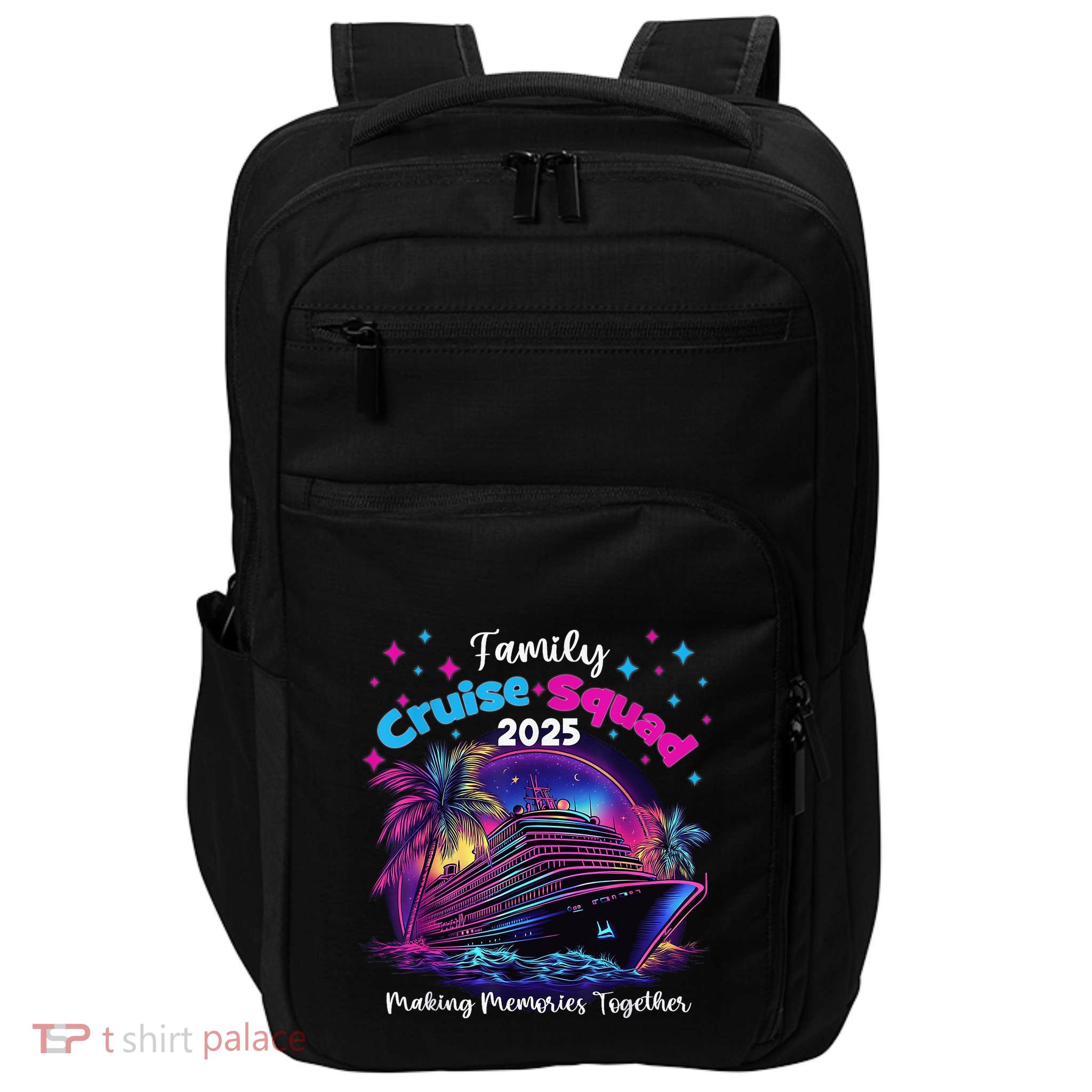 Cruise Squad 2025 Family Group Matching Summer Vacation Impact Tech Backpack