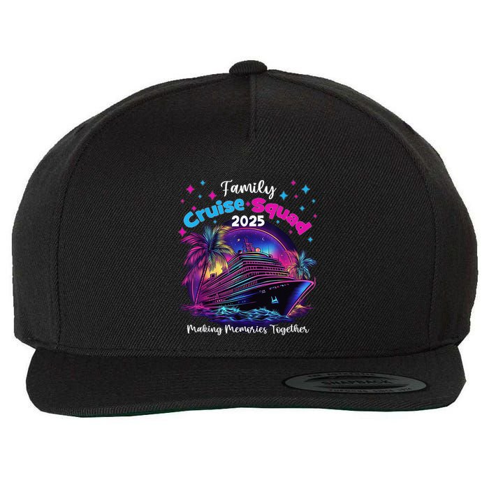 Cruise Squad 2025 Family Group Matching Summer Vacation Wool Snapback Cap